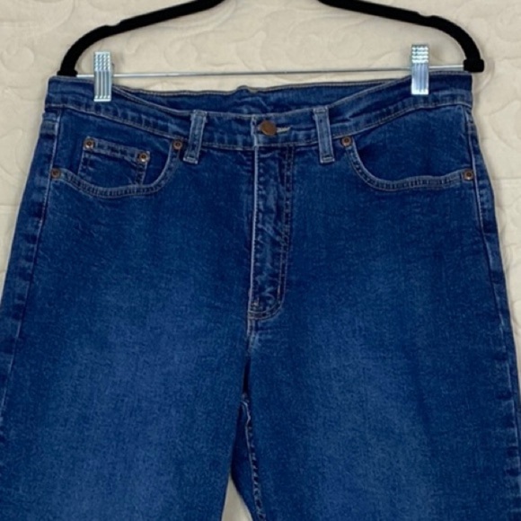 Jessica High Rise Jeans Blue Straight Leg Sz 16 - Picture 2 of 10